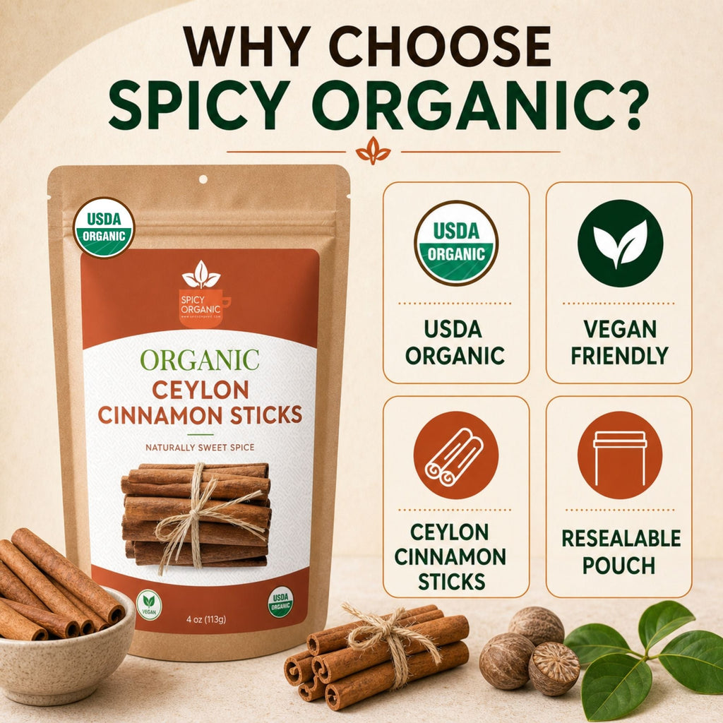 Organic Ceylon Cinnamon Sticks – True Cinnamon Quills