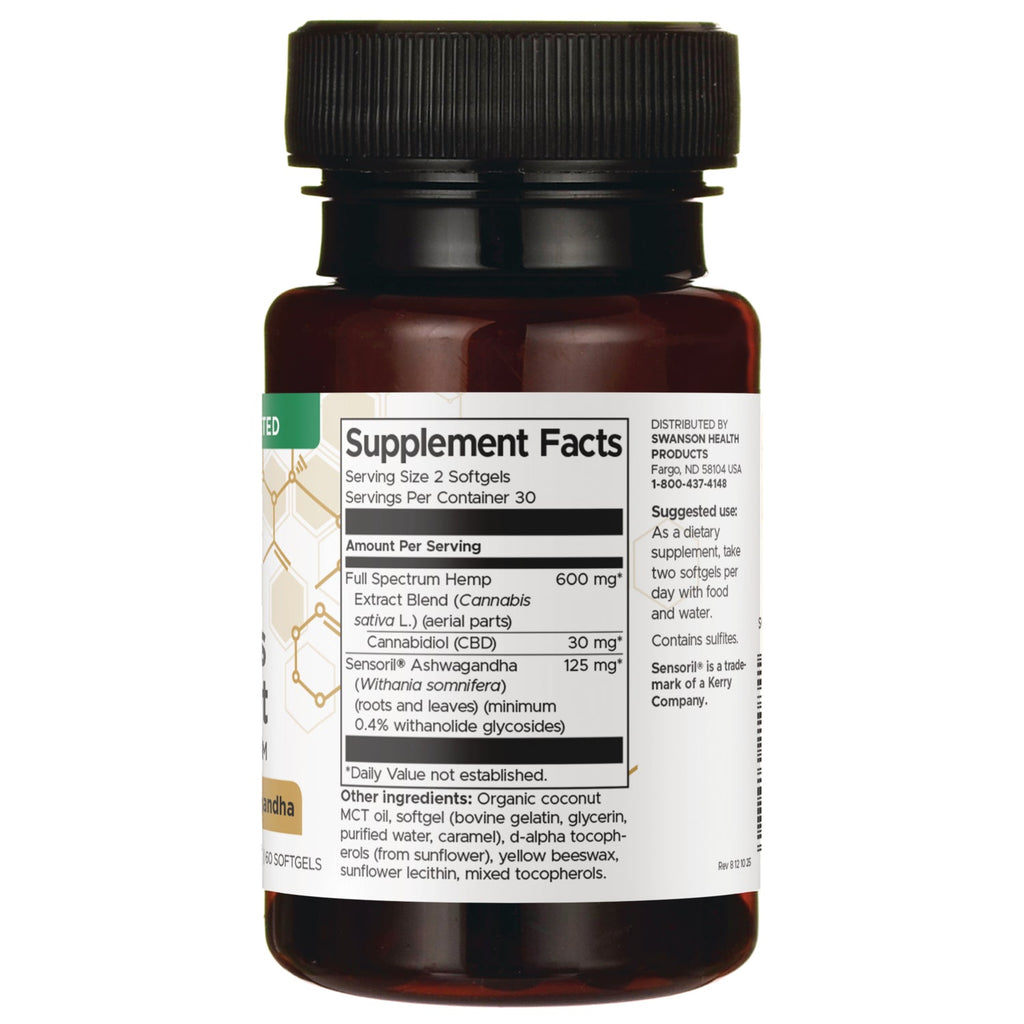CBD + Stress Support Full Spectrum with Sensoril Ashwagandha