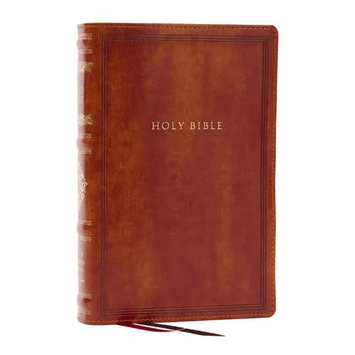 RSV Personal Size Bible with Cross References, Brown Leathersoft, (Sovereign Collection)