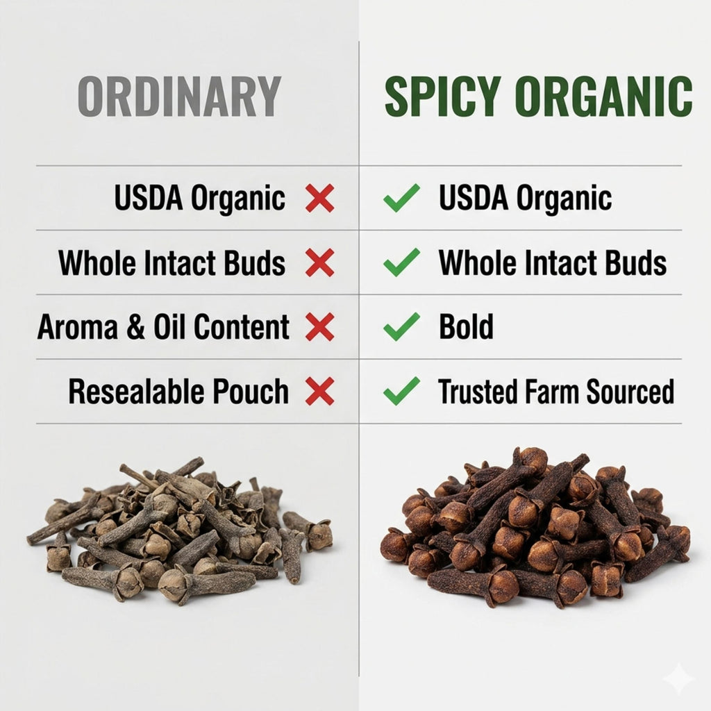 Organic Whole Cloves – For Mulled Wine, Biryani & Spiced Tea
