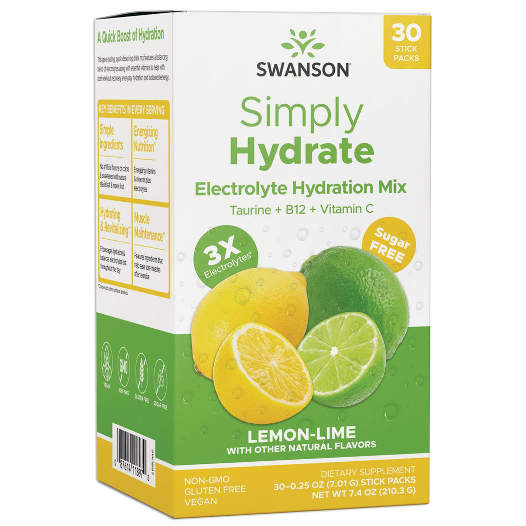 Simply Hydrate Electrolyte Hydration Mix - Lemon-Lime