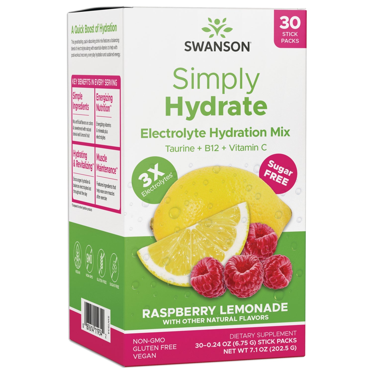 Simply Hydrate Electrolyte Hydration Mix - Raspberry Lemonade