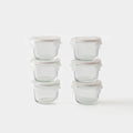 Round Mini Glass Container Set