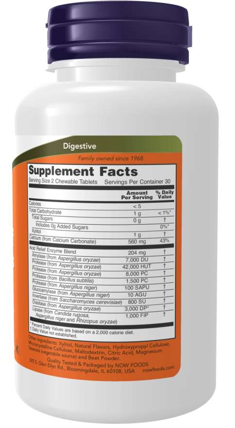Acid Relief with Enzymes Chewables