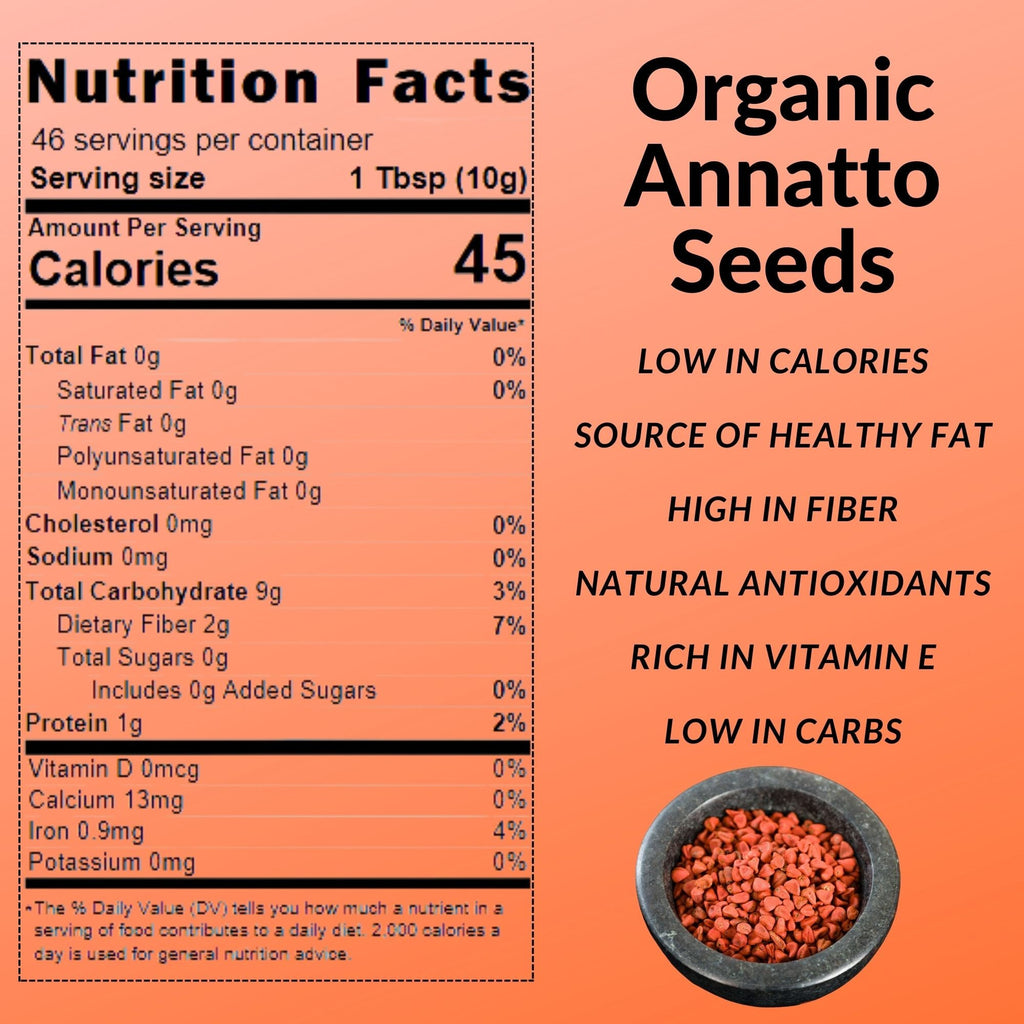 Organic Annatto Seeds — USDA Certified | Achiote Paste, Rice & Recado Rojo