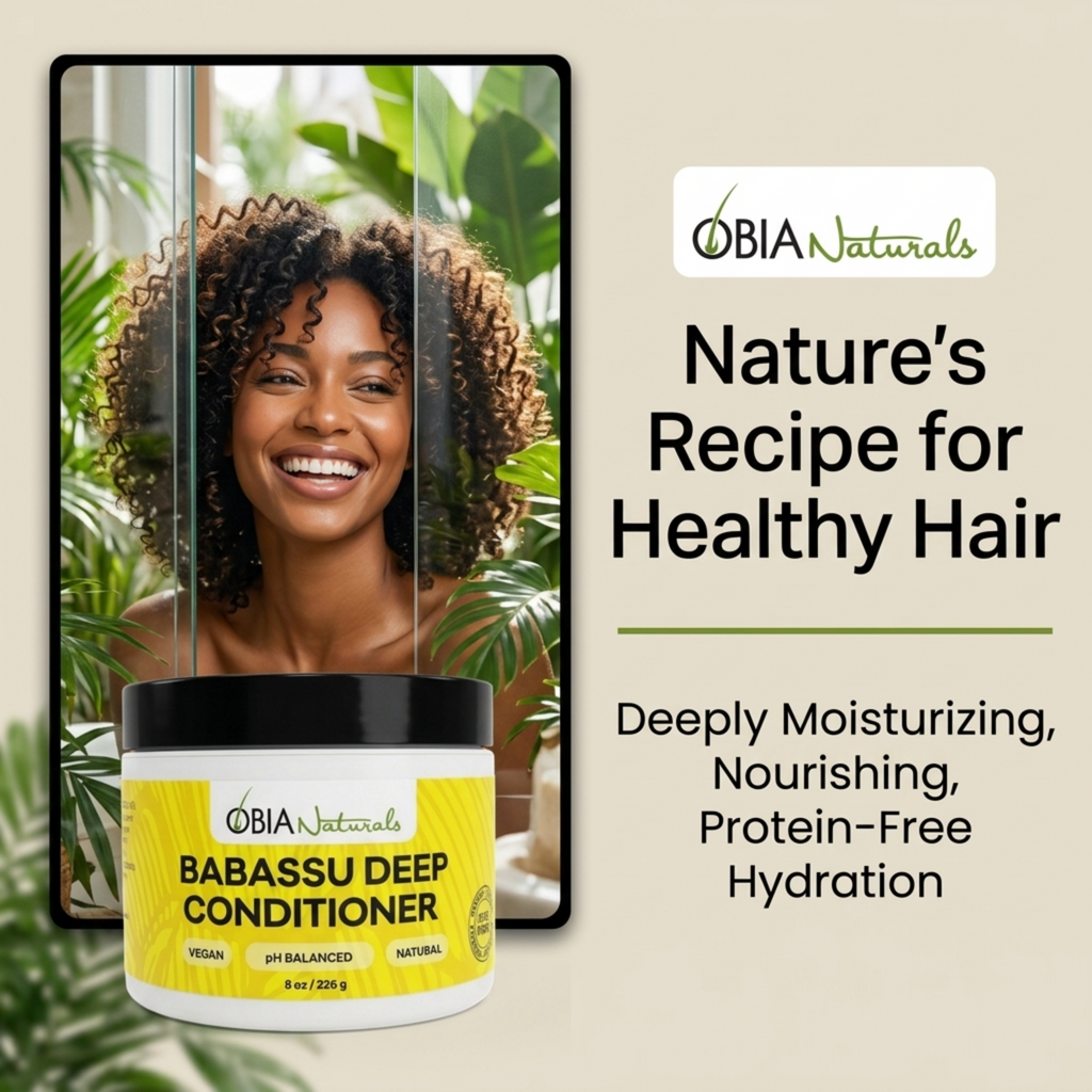 Babassu Deep Conditioner — Protein-Free for Dry, Curly Hair
