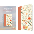 NLT Large Print Slimline Reference Bible (Hardcover, Peach Meadows, Red Letter)