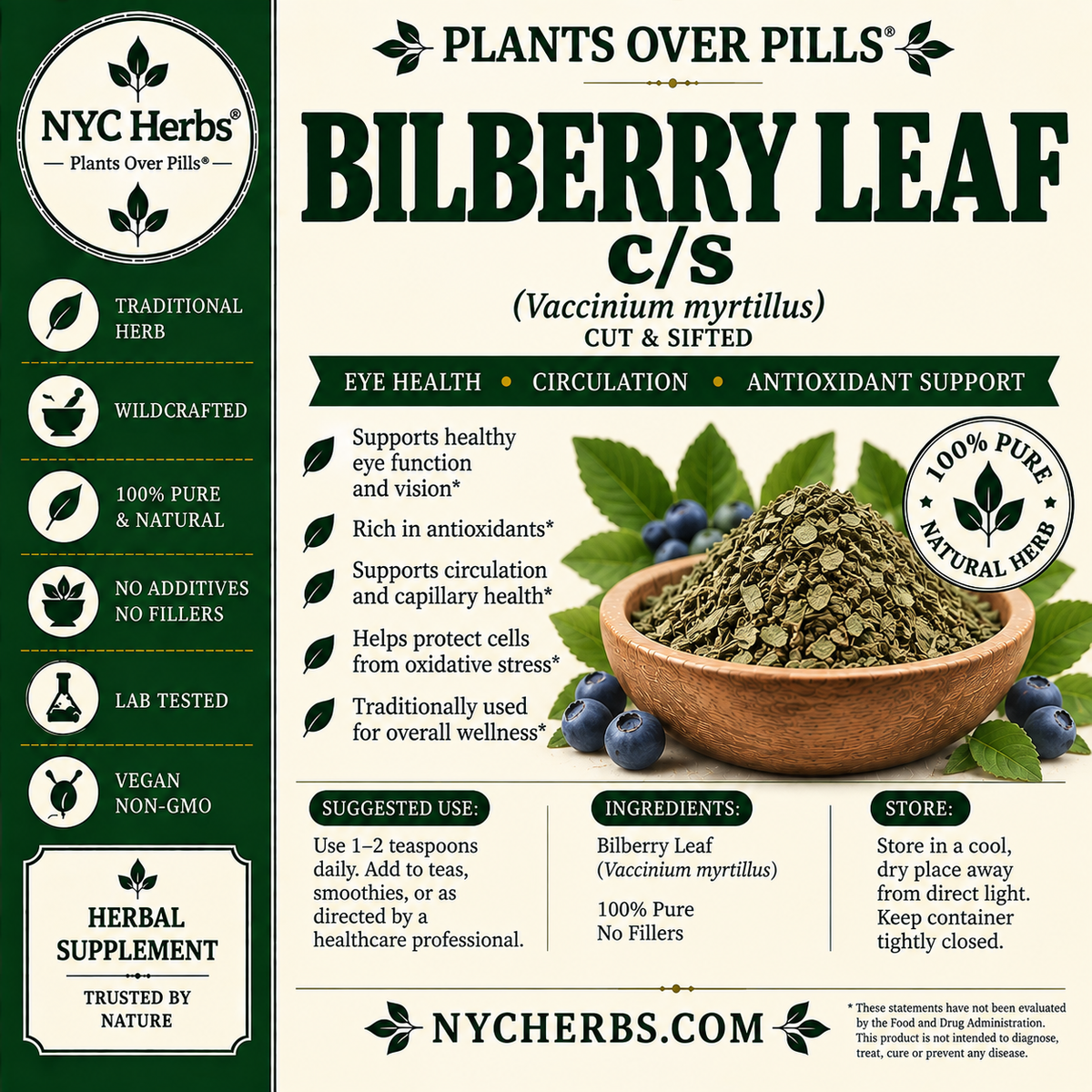Bilberry Leaf
