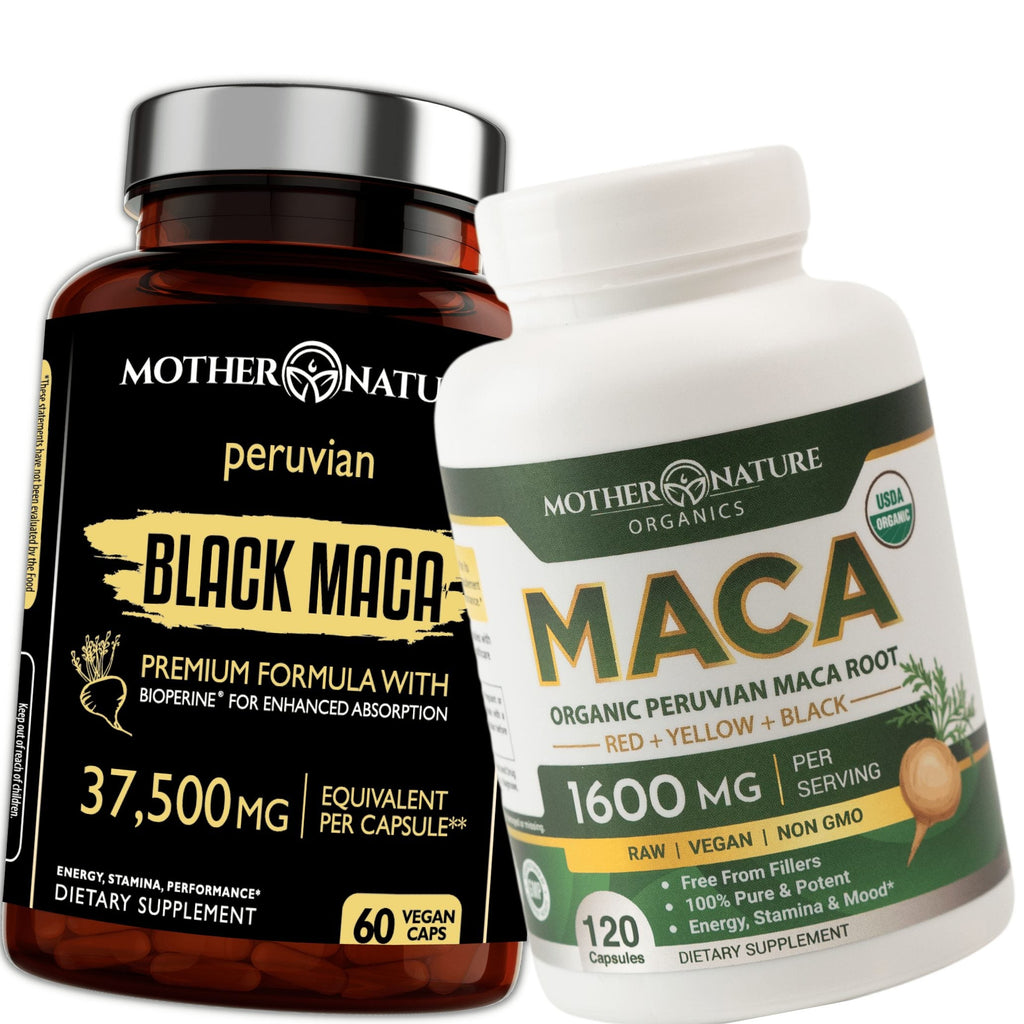 Powerful Maca Blend Bundle | Black Maca + Tricolor Maca