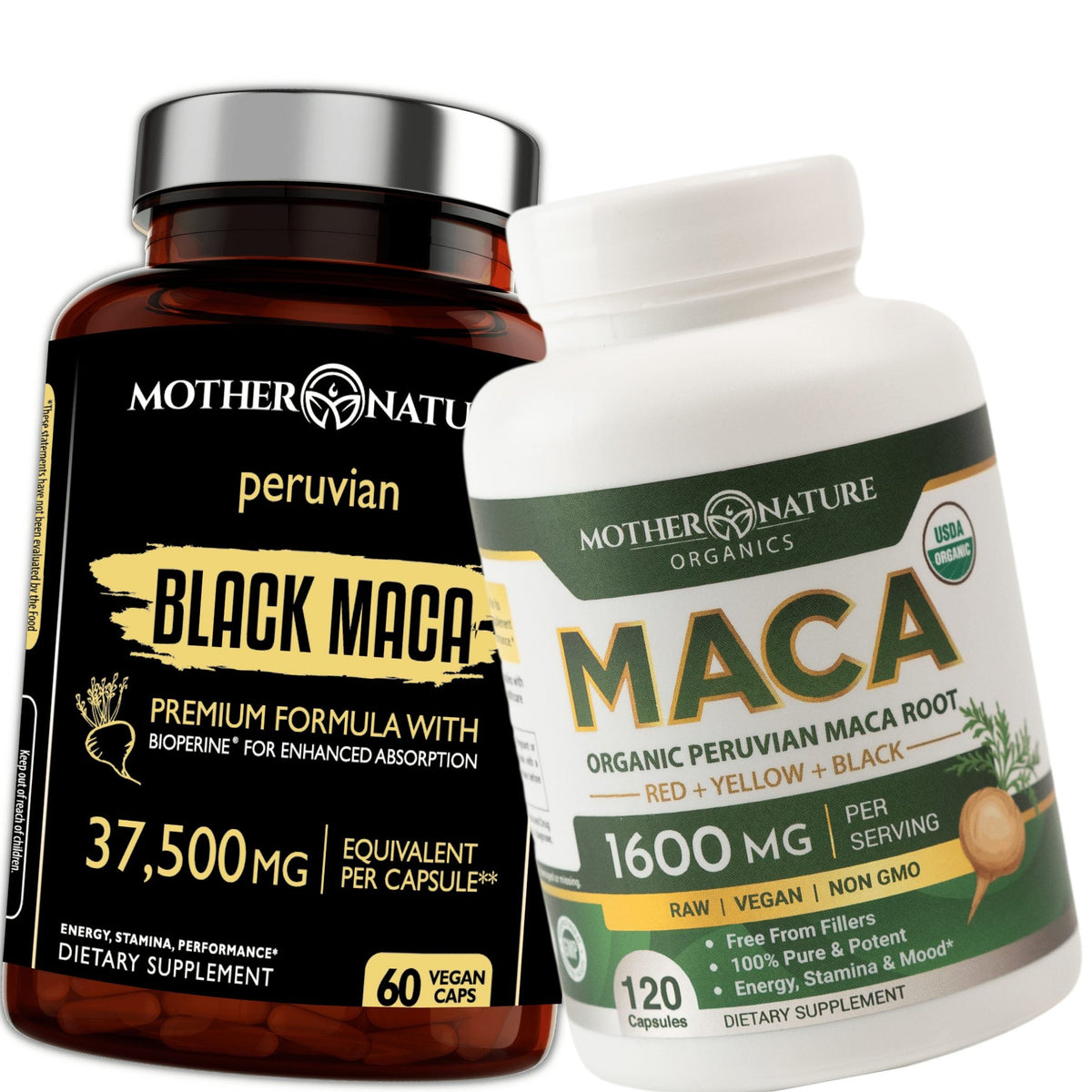 Powerful Maca Blend Bundle | Black Maca + Tricolor Maca