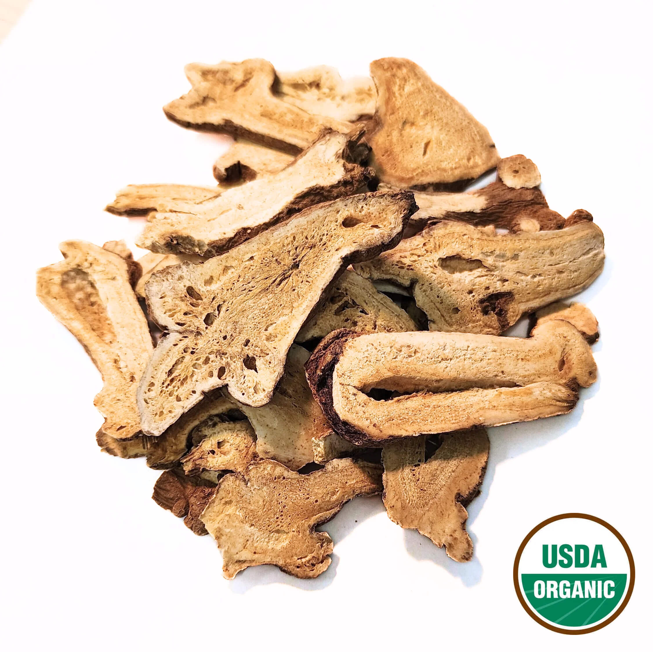 Bai-Zhu Atractylodes / White Atractylodes Organic (Slice)- Atractylodis macrocephalae Rhizoma - Bai Zhu - Organic Grade