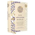 NIV Application Bible, Hardcover, Multi-Cream, Red Letter, Comfort Print: Bringing the Ancient Message of the Bible Into Your World