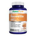 NusaPure Boswellia Serrata 500 mg Per Veggie Caps 200 Count (Ext. 20:1, Non-GMO, Vegan, Bioperine) Ayurvedic Herb: Indian Olibanum, Frankincense