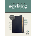 NLT Compact Giant Print Bible, Filament Enabled (Leatherlike, Navy Blue Cross, Red Letter)