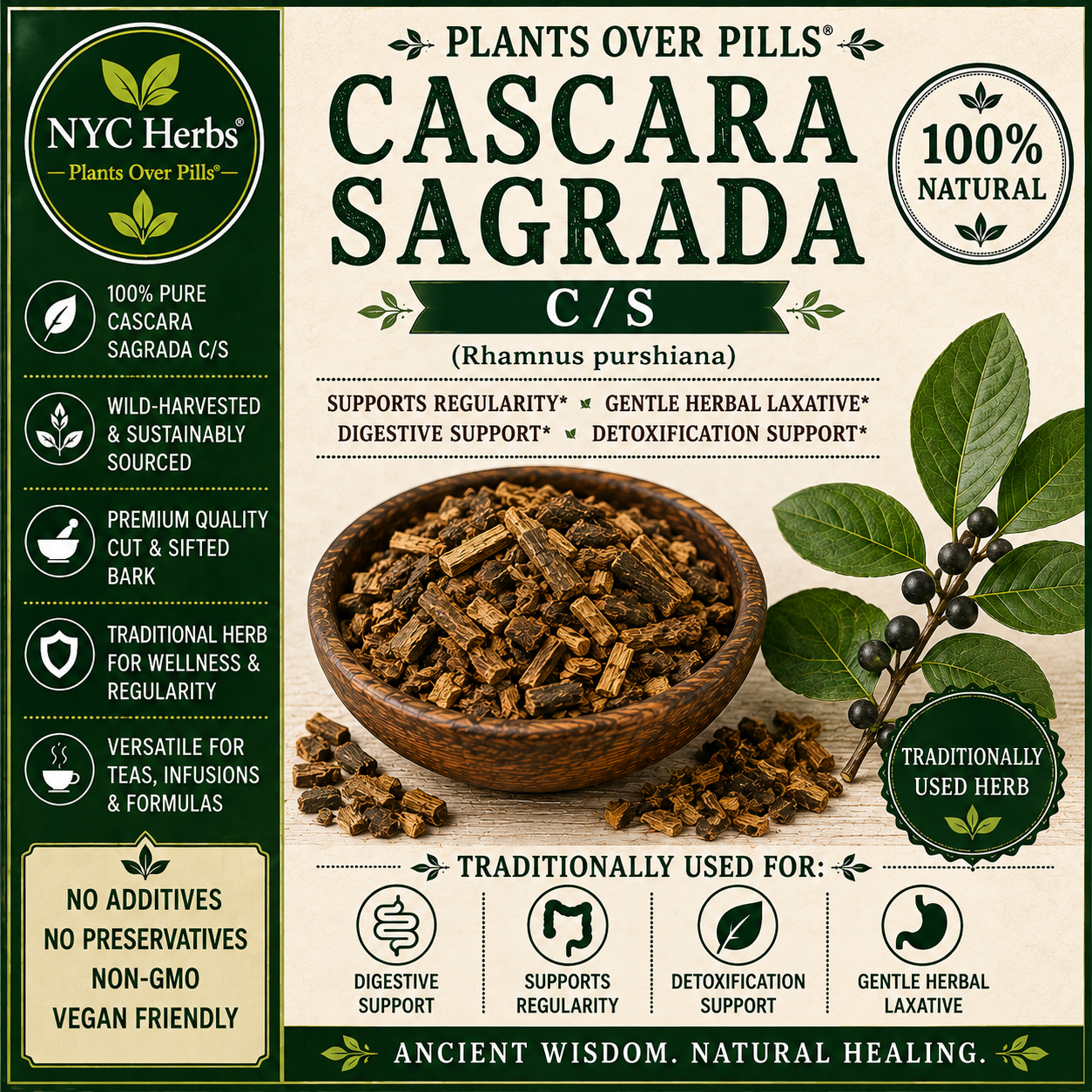 Cascara Sagrada Bark c/s