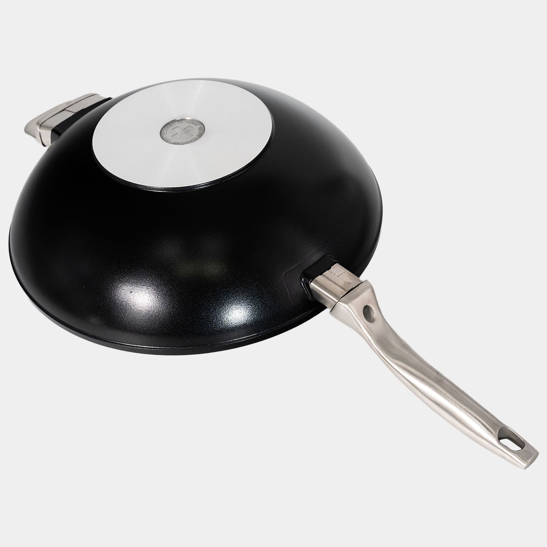 CHD Nonstick 12.5" Wok with Glass Lid | Made in Switzerland