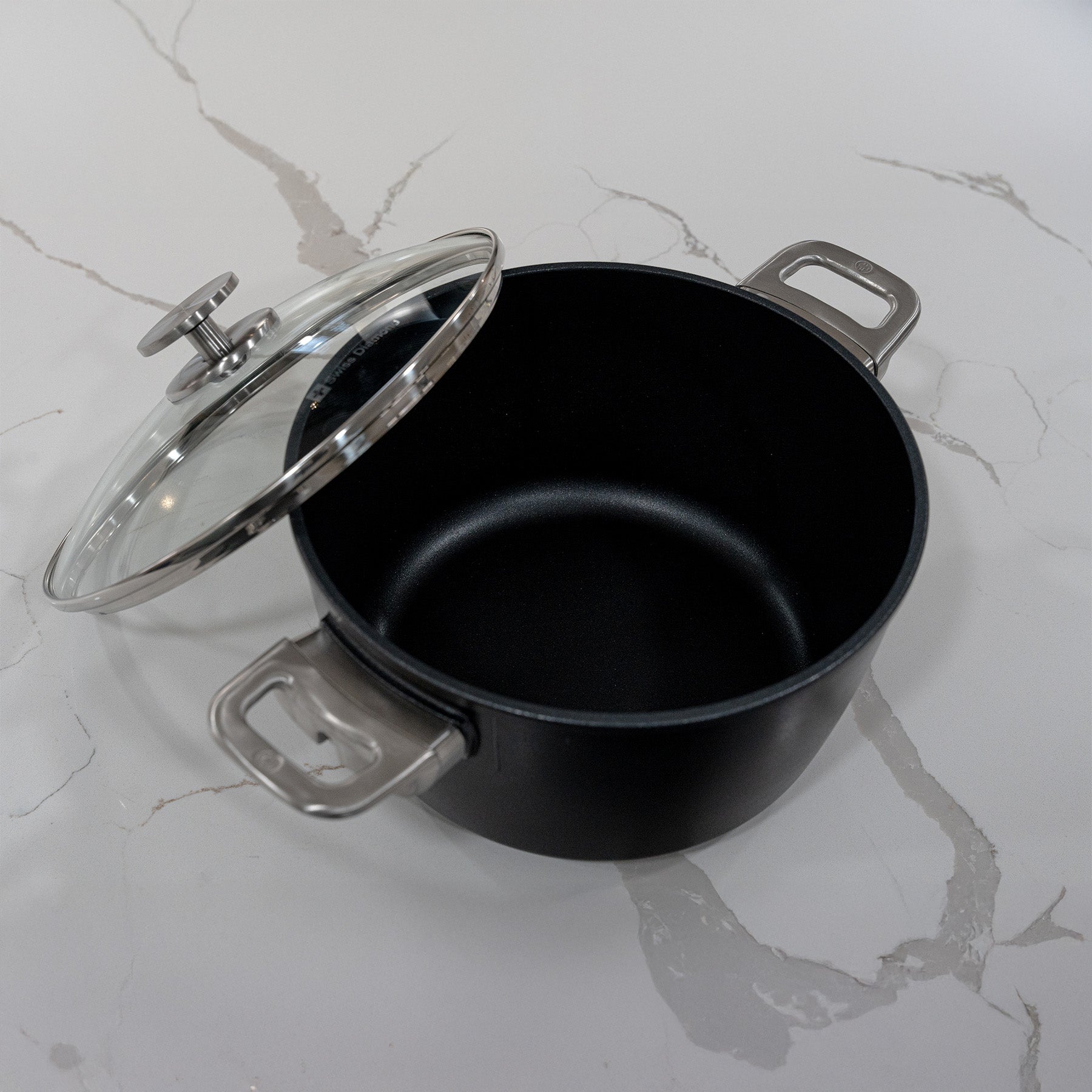 CHD Nonstick Stock Pot with Glass Lid | Made in Switzerland