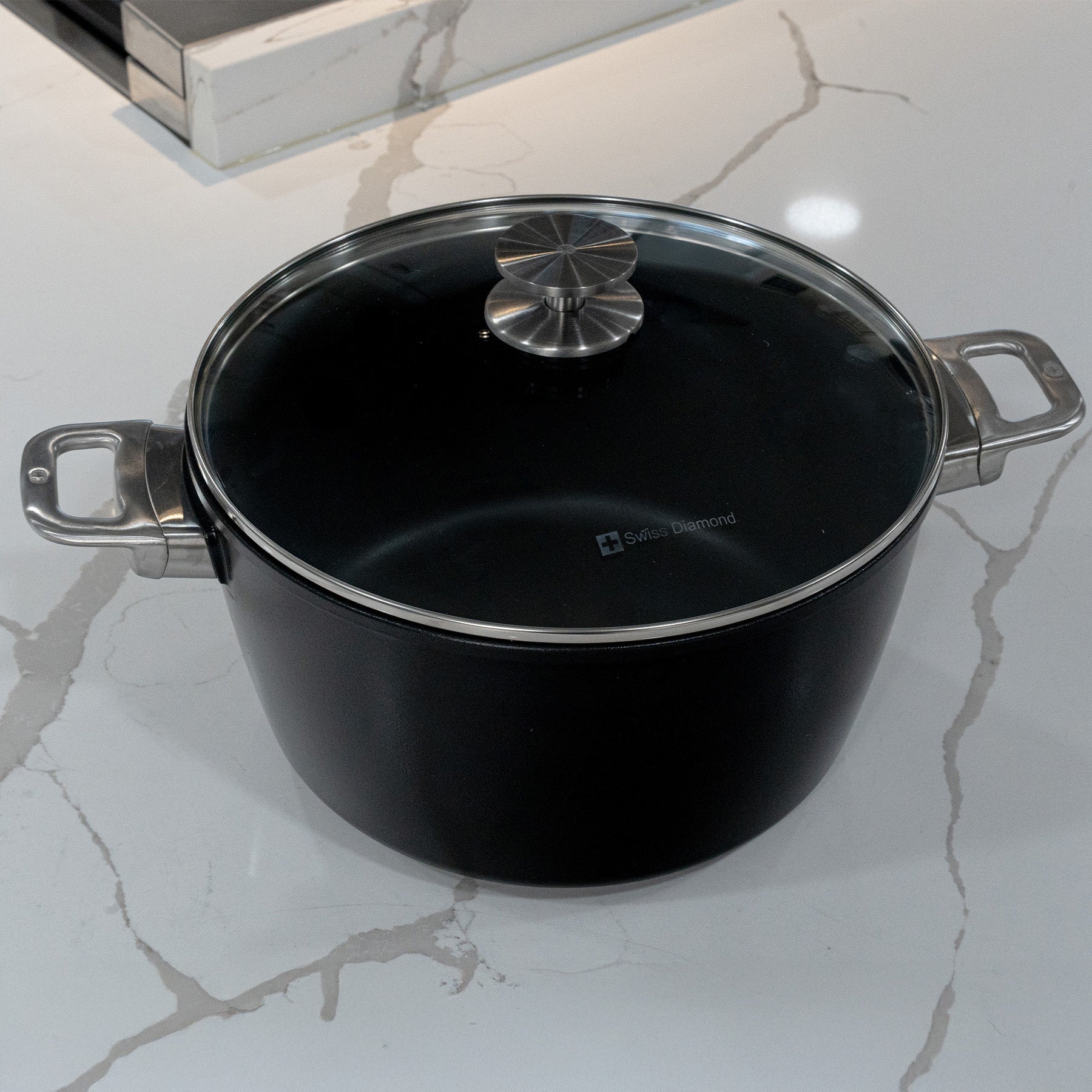 CHD Nonstick Stock Pot with Glass Lid | Made in Switzerland