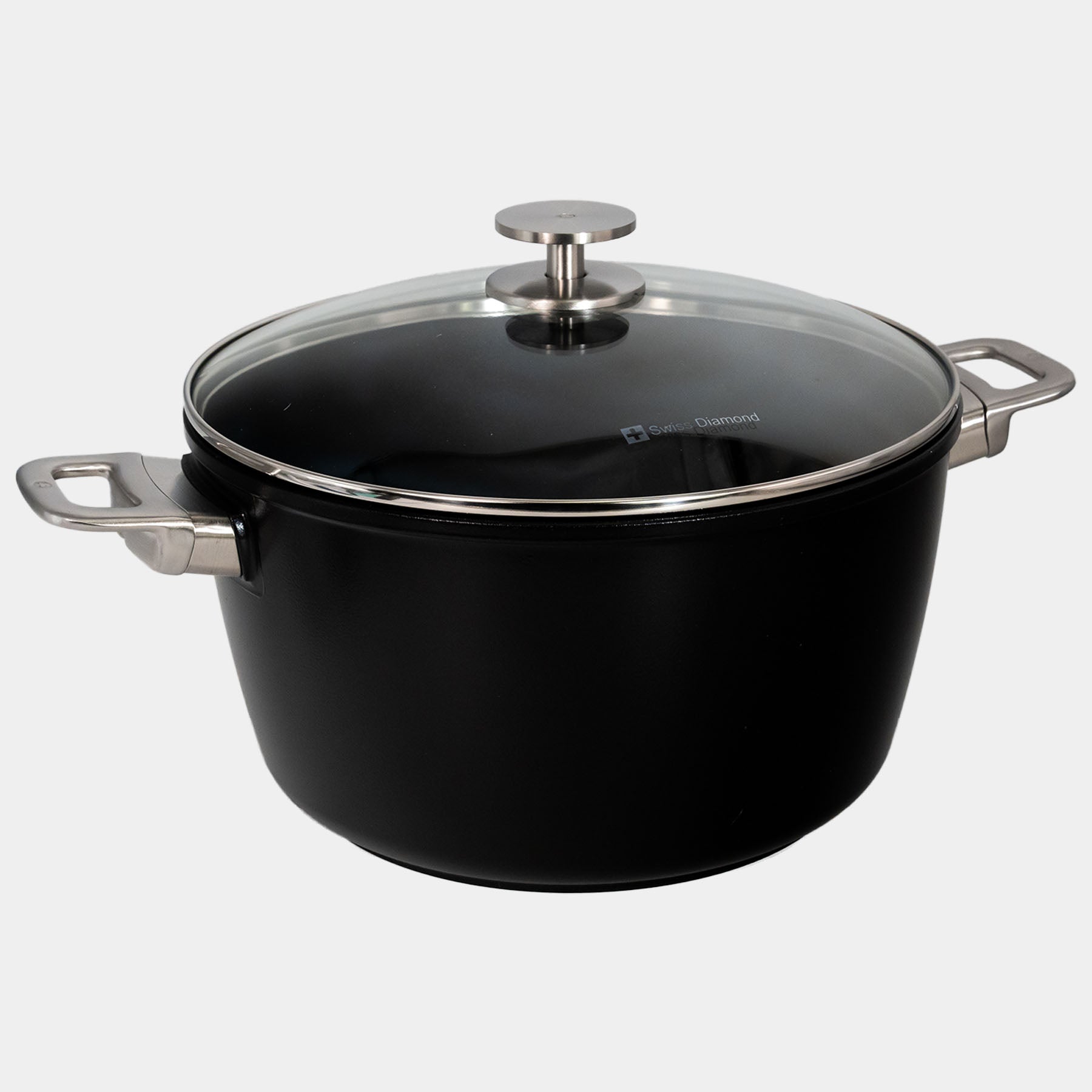 CXD DOU Ceramic Nonstick Stock Pot with Glass Lid | Made in Switzerland