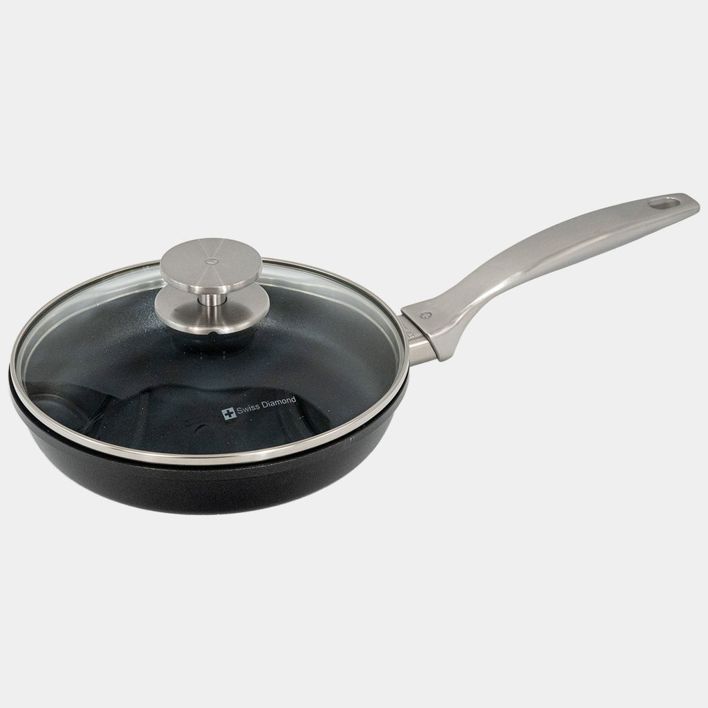 CHD 10.25" Nonstick Fry Pan with Glass Lid | Made in Switzerland