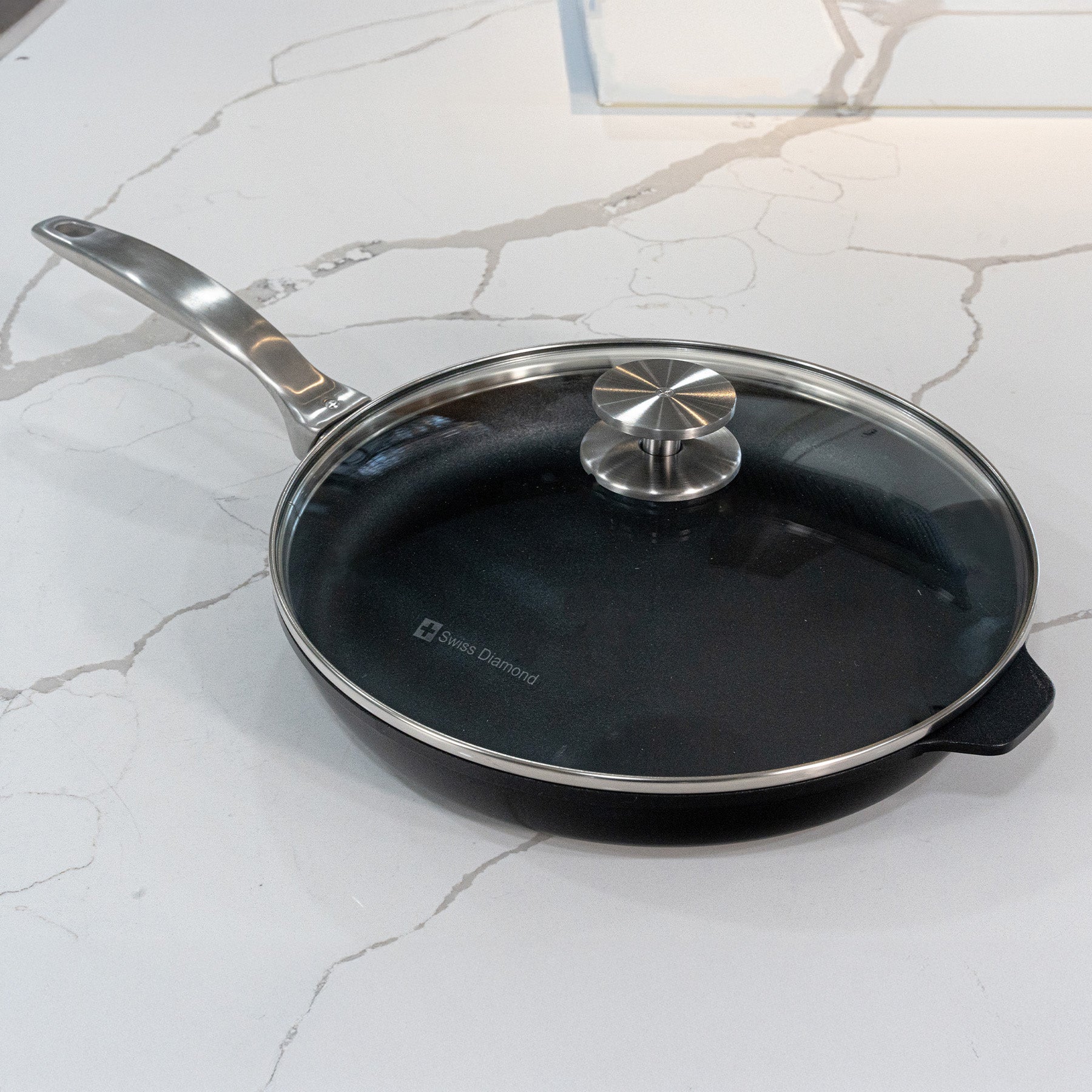 CHD 10.25" Nonstick Fry Pan with Glass Lid | Made in Switzerland