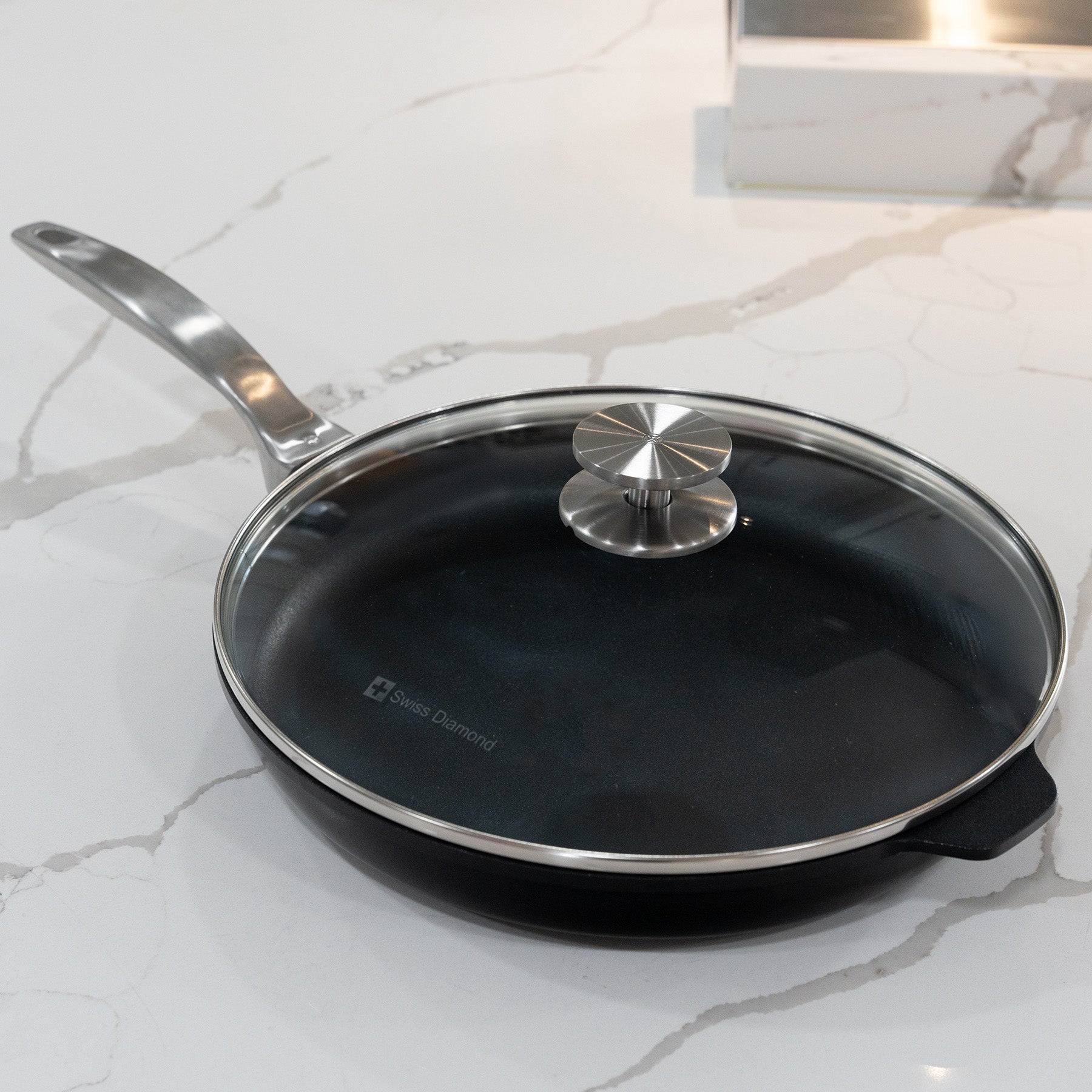 CHD Nonstick Fry Pan with Glass Lid | Made in Switzerland