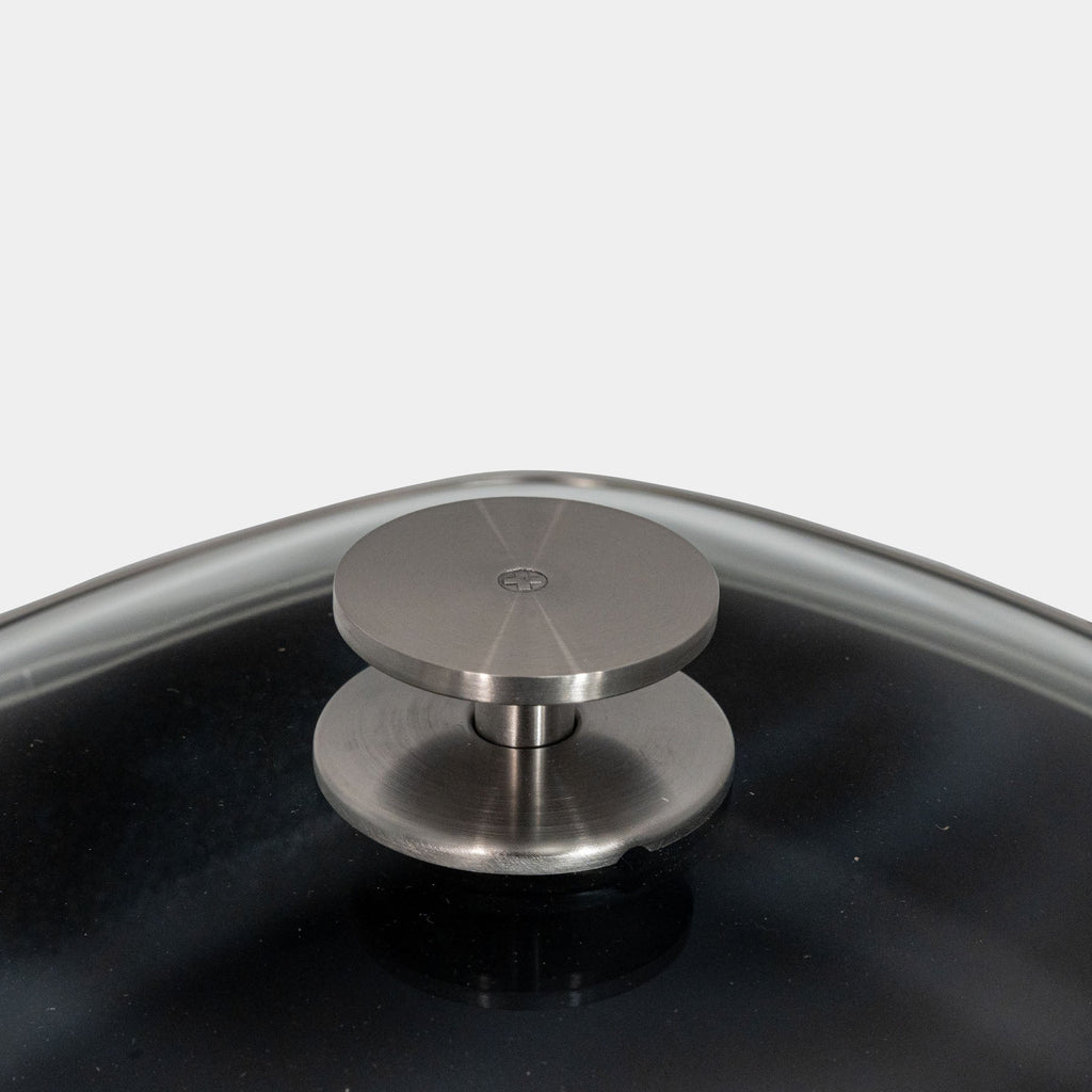 CHD Nonstick 11" x 11" Square Saute Pan with Glass Lid | Made in Switzerland