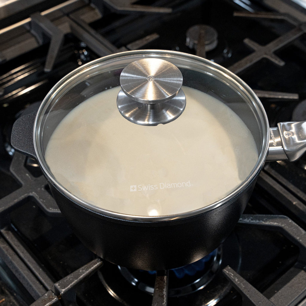 CHD Nonstick Saucepan with Glass Lid | Made in Switzerland