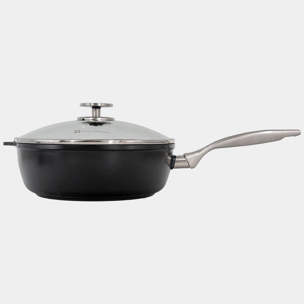 CHD Nonstick Saute Pan with Glass Lid | Made in Switzerland