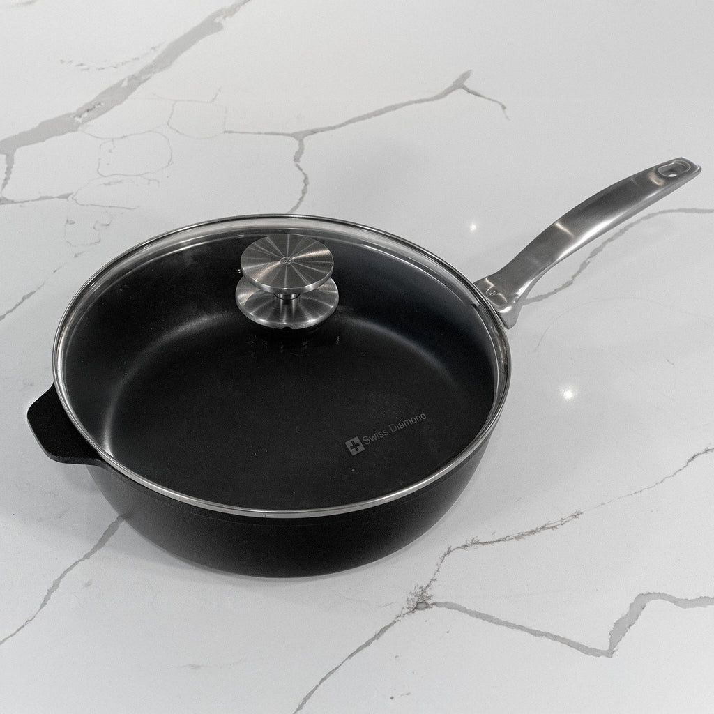 CHD Nonstick Saute Pan with Glass Lid | Made in Switzerland