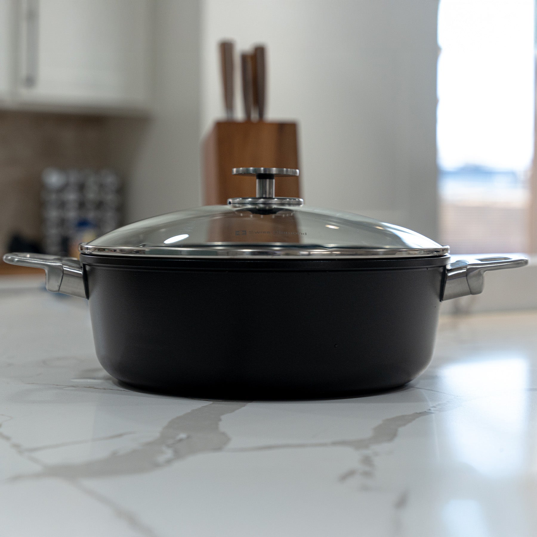 CHD Nonstick Braiser with Glass Lid | Made in Switzerland