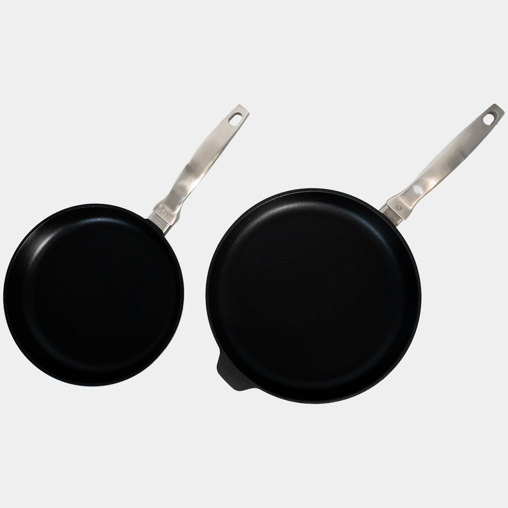 CXD DOU Ceramic Nonstick 2-Piece Fry Pan Set (9.5" & 11") | Made in Switzerland
