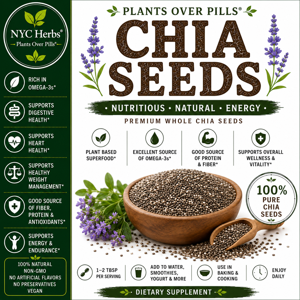 Chia Seeds | Omega-3 Superfood & Energy Boost