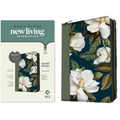 NLT Compact Giant Print Zipper Bible, Filament Enabled (Leatherlike, Magnolia Sage Green, Red Letter)