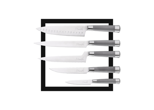 17-Pieces Gourmet Knife Set with Block — Messerstahl