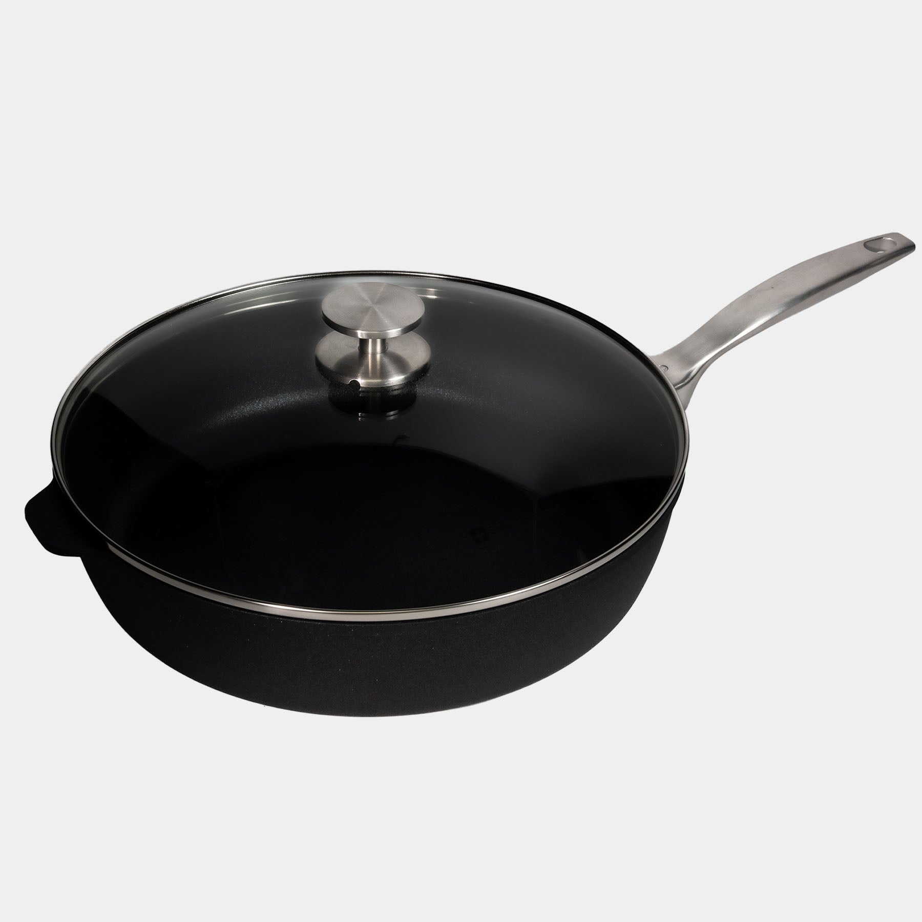 CXD DOU Ceramic Nonstick Saute Pan with Glass Lid | Made in Switzerland