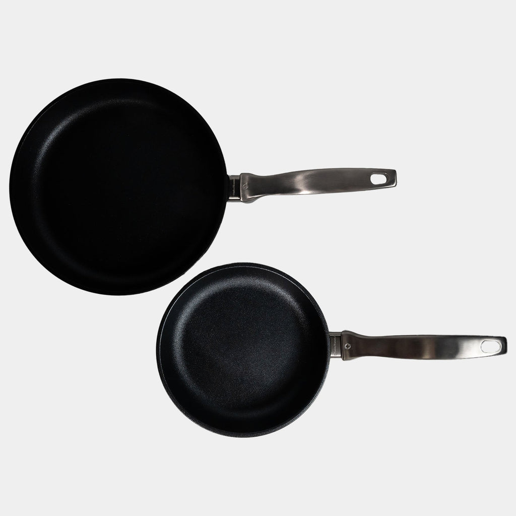 CXD DOU Ceramic Nonstick 2-Piece Small Fry Pan Set (8" & 10.25") | Made in Switzerland
