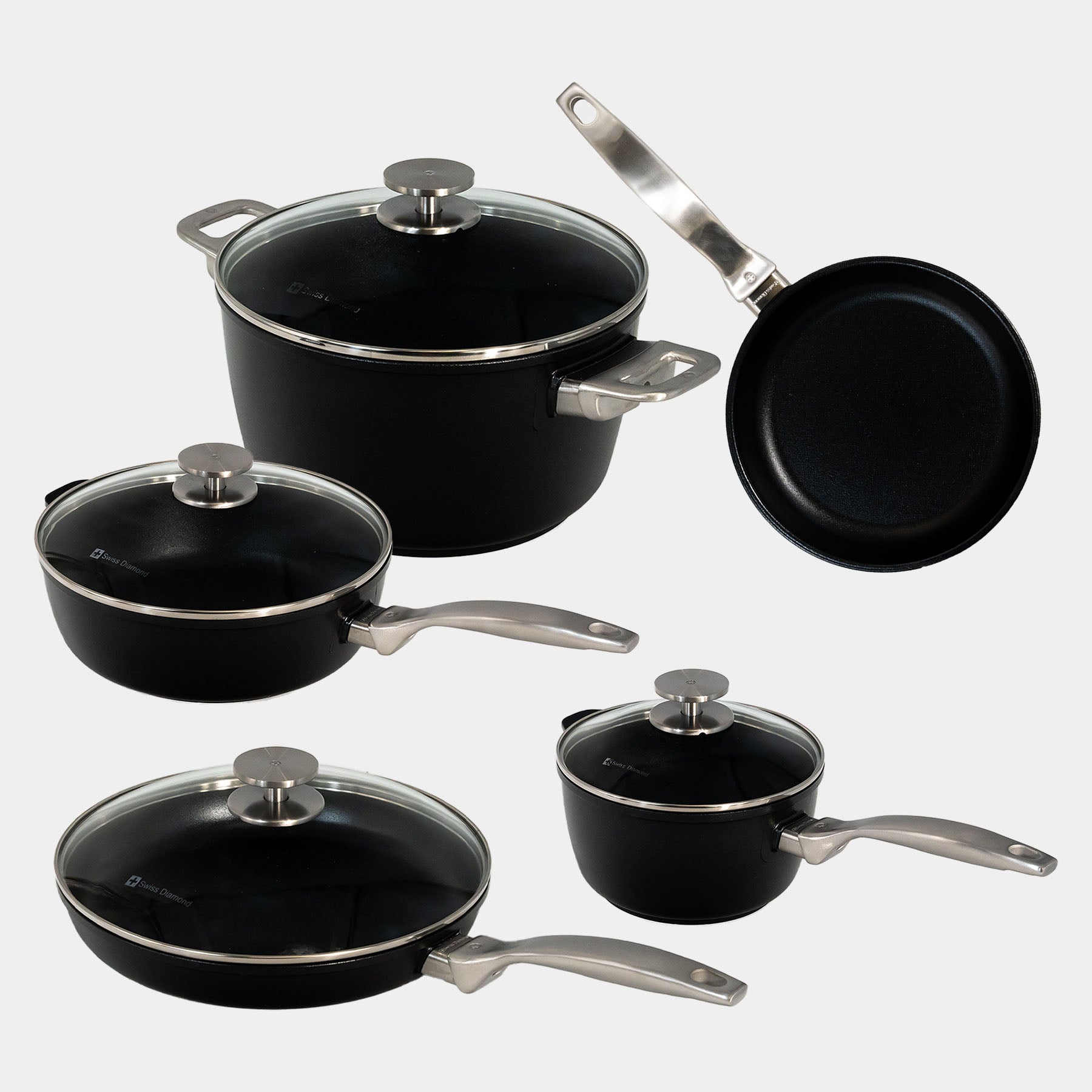 CHD Nonstick 9-Piece Set - Kitchen Essentials Set | Made in Switzerland