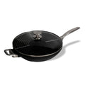 CXD DOU Ceramic Nonstick  Wok with Lid and Rack - 12.5" (32 cm), 5.3 QT (5 L) | Made in Switzerland