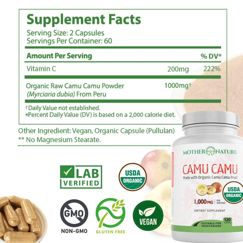 Organic Camu Camu Powder: Whole-Food Vitamin C