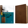 NLT Courage for Life Study Bible for Men, Filament Enabled (Leatherlike, Rustic Brown Lion)
