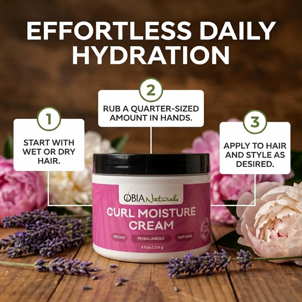 Curl Moisture Cream — Curl Cream & Leave-In Conditioner for Curly Hair