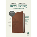 NLT Large Print Premium Value Thinline Bible, Filament Enabled (Leatherlike, Brown Celtic Cross)