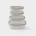 Rectangular Glass Container Set