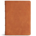 KJV Single-Column Wide-Margin Bible, Holman Handcrafted Collection, Marbled Chestnut Premium Calfskin