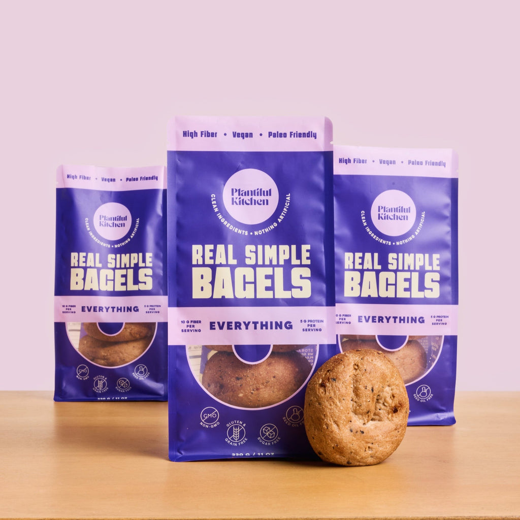 Real Simple Bagels | Everything | Gluten Free | 3 x 4-pack