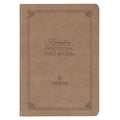 NLT Holy Bible Everyday Devotional Bible for Men New Living Translation, Vegan Leather, Tan Debossed