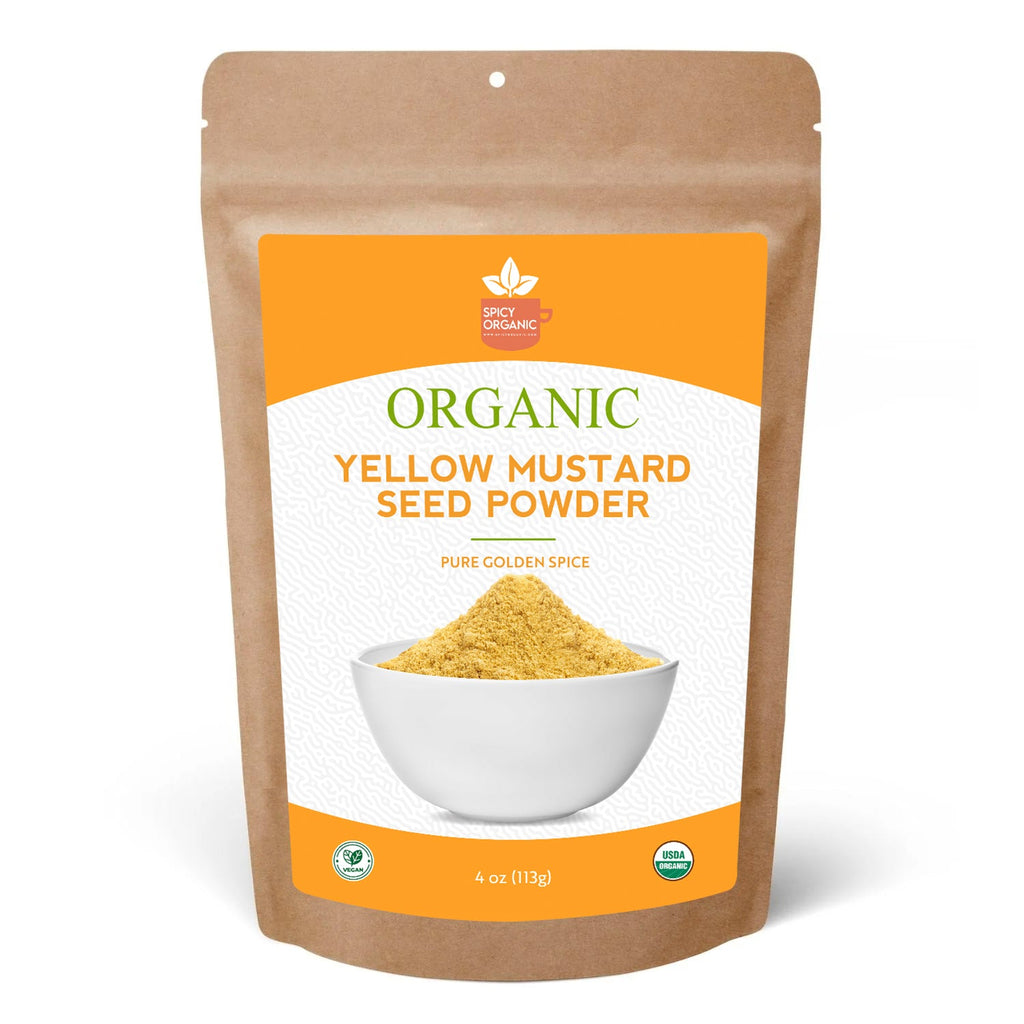 Organic Yellow Mustard Seed Powder – Ground from Whole Seeds