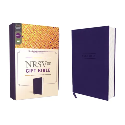 Nrsvue, Gift Bible, Leathersoft, Blue, Comfort Print - Imitation Leather