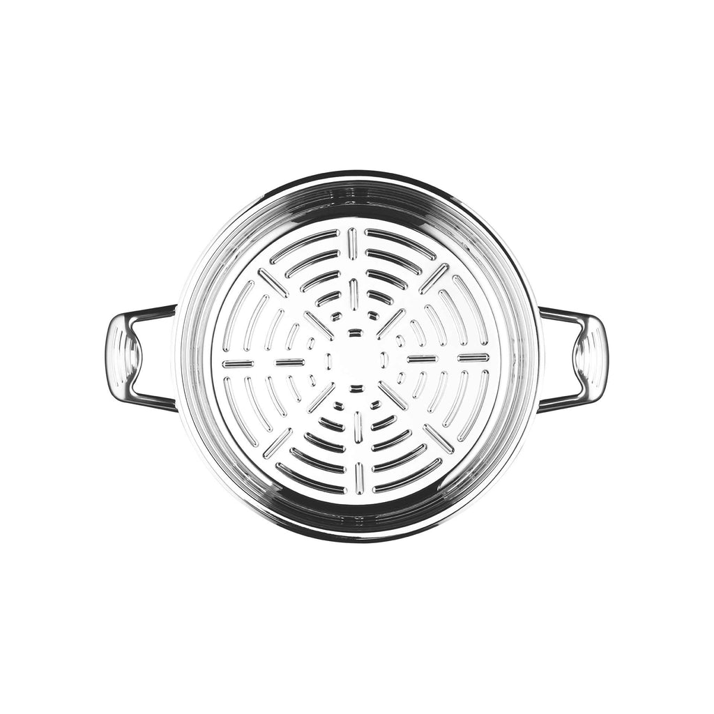 Grill Pan with Lid — Stainless Steel | Platinum